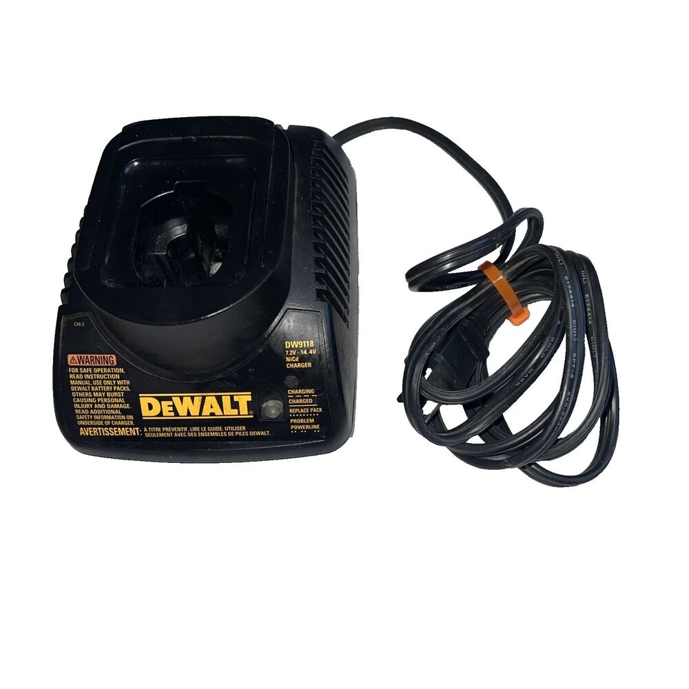 Dewalt Battery Charger 7.2v-14.4v Model DW9118 NiCd